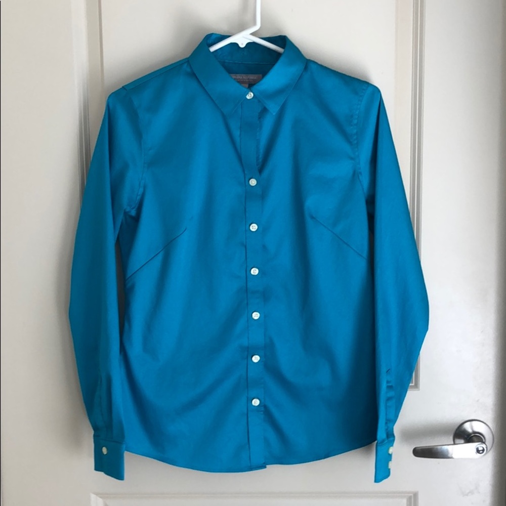 Banana Republic Turquoise button down shirt NWOT